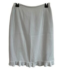 Vintage Talbots Silk Skirt Ruffle Hem‎ Pencil Career Party Cocktail Size 4